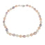 Womens Elegant Freshwater Rice Shape Multicolour Pearl 8-9mm Necklace