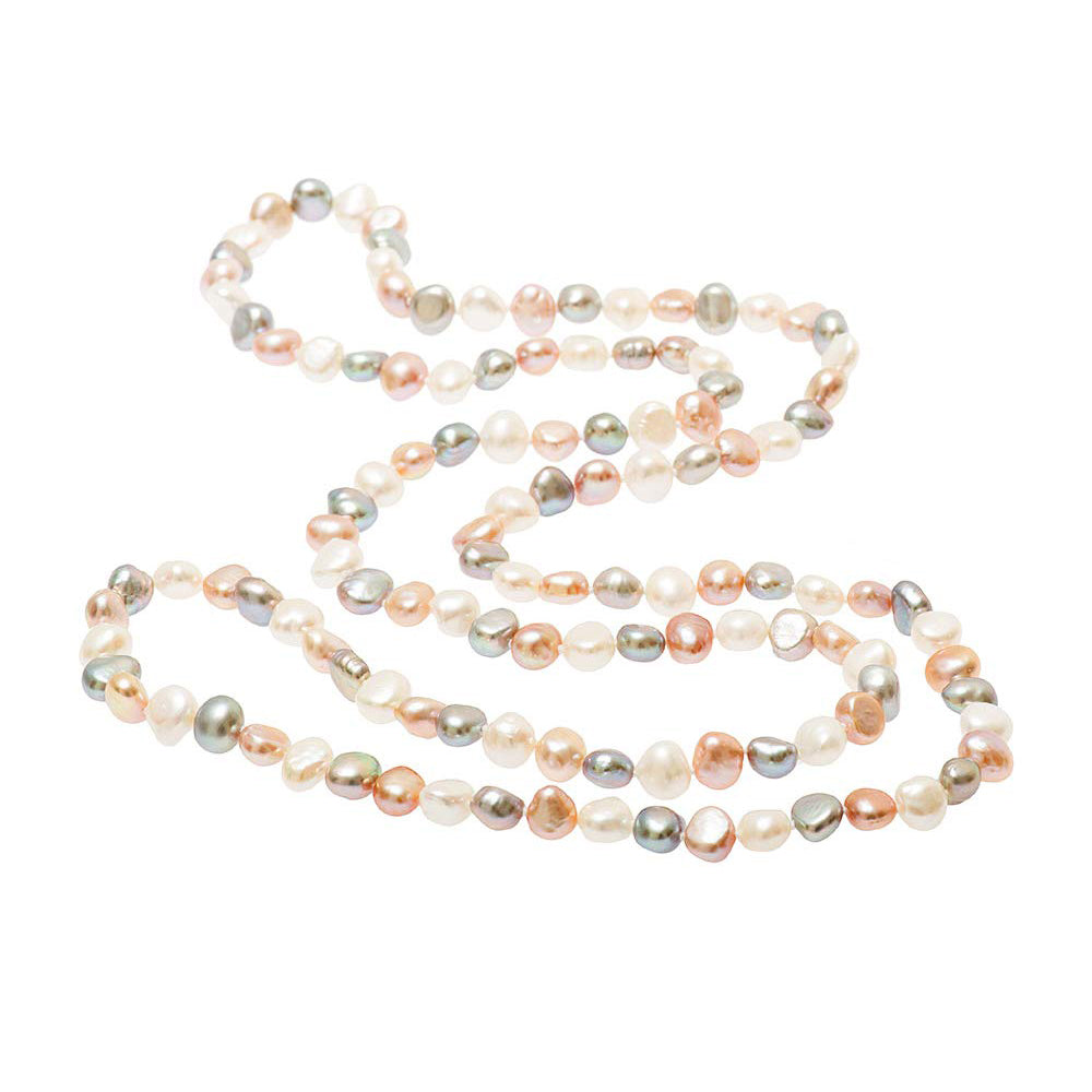 multicolour pearl necklace