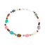 Stylish and Simplistic Oval Shape Natural Gemstone Beaded Necklace for Women