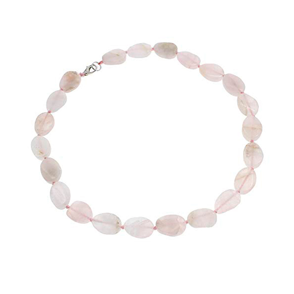 Stylish and Simplistic Oval Shape Natural Gemstone Beaded Necklace for Women