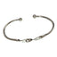 Elegant twist Silver Bangle Bracelet for women