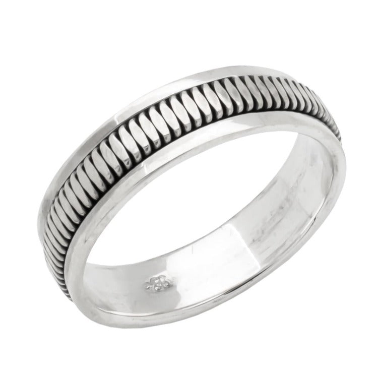 Silver spin Ring for women