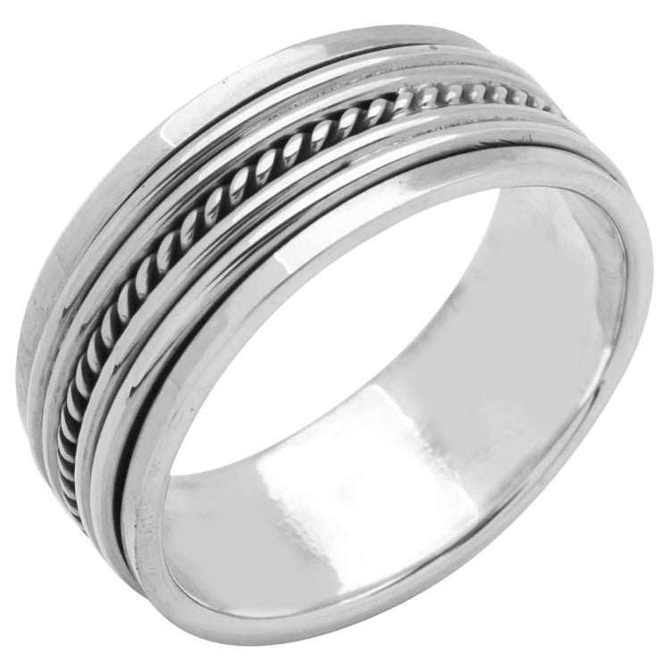 Silver Spinner Ring for Men
