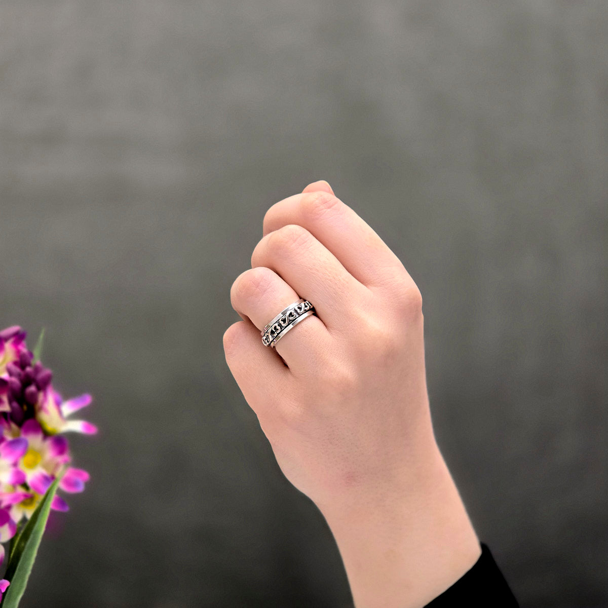 Sterling Silver Infinity Heart Ring