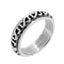 Silver Infinity Heart Spinning Ring for Women
