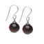 Womens Handmade Natural Brown Agate Dangle Drop Earrings