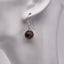 Beautiful Womens Handmade Natural Brown Agate Dangle Drop Earrings