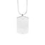 Mens 925 Sterling Silver ID Dog Tag Pendant
