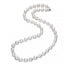 Womens Elegant Freshwater Rice Shape White Pearl 8-9mm Necklace
