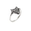 Womens Wolf Head Ring 925 Sterling Silver