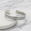 Celtic silver bangle cuff wristband