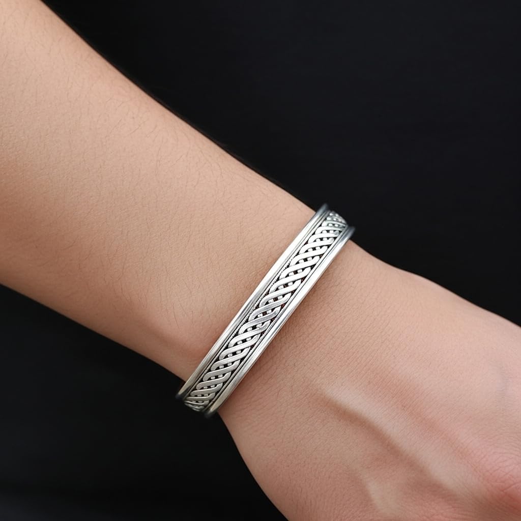 Men's silver bangle