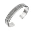 braided silver bangle