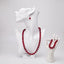 Pink Rose agate gemstone necklace bracelet earrings set for women