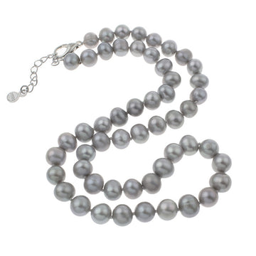grey pearl necklace for women man