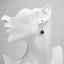 gemstone beaded ball earrings