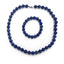 lapis necklace bracelet set