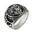 lion silver ring for men