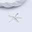 large plain starfish silver pendant