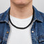 Handmade Black Onyx Gemstone Beaded Necklace for Men
