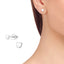 heart stud earrings