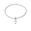 Women’s 925 Sterling Silver Ankh Charm Bracelet – 2mm Beads