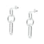 silver links earrings