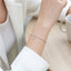 silver beaded bracelet star fish charm
