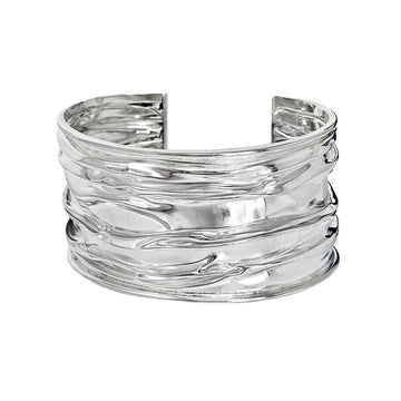 wide silver cuff for women girls