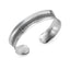 Women’s 925 sterling silver Celtic cuff bangle with intricate loop detailing, polished edges and an open back