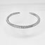 woven silver torque bangle for men