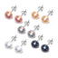 pearl stud earrings