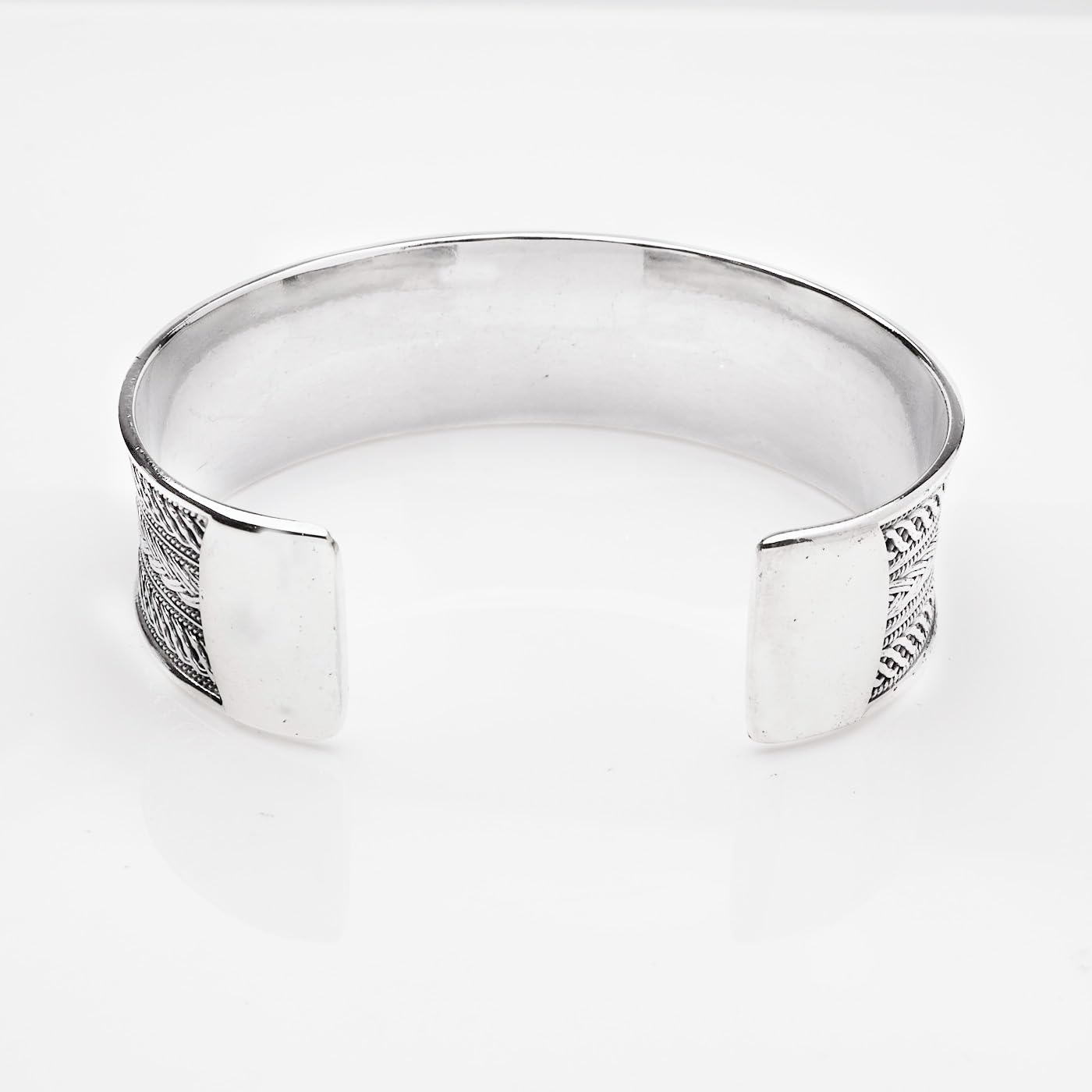 Womens Mens Chunky Celtic Cuff Bangle 925 Sterling Silver