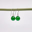 Stunning Women's Handmade Natural Green Agate Dangle Drop Earrings