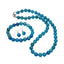 Beautiful 10mm Natural Blue Agate Gemstone Beaded Necklace Bracelet and Earrings Set