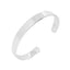 mens solid 925 silver bangle bracelet