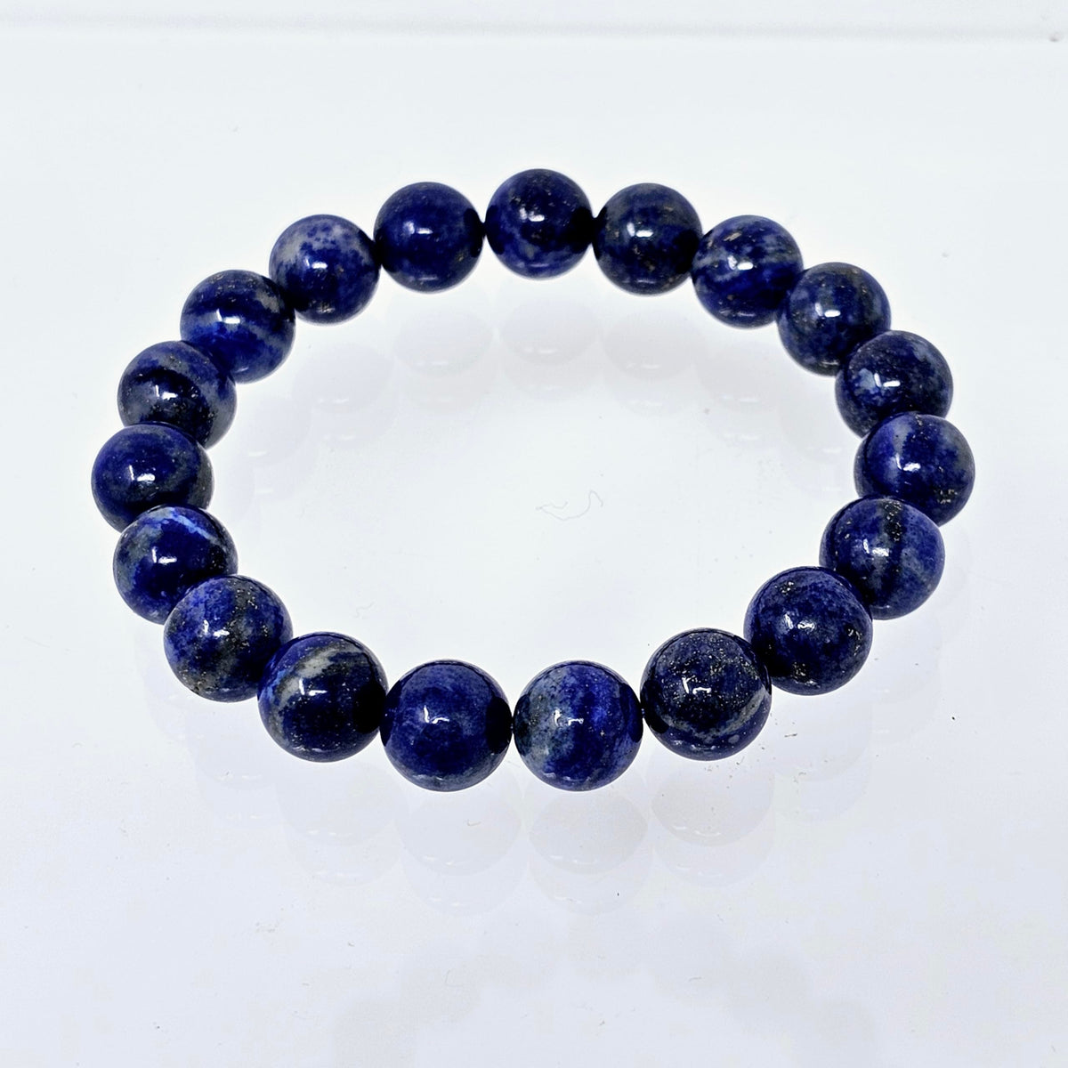 Handmade Lapis Lazuli Stretch Bracelet – 10mm, Men & Women
