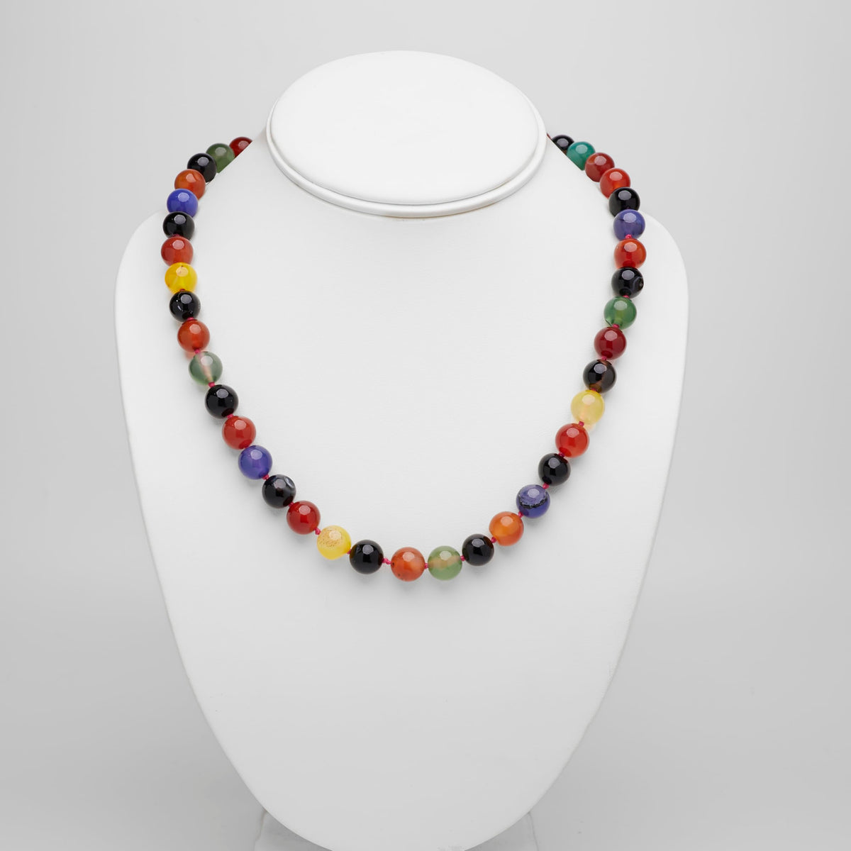 multicolour gemstone necklace beaded jewellery gift for women