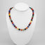 multicolour gemstone necklace beaded jewellery gift for women