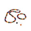 Women’s multicolour agate necklace bracelet earrings 10mm beads
