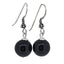 Black gemstone earrings