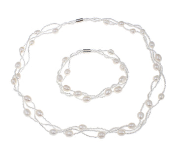 pearl necklace bracelet