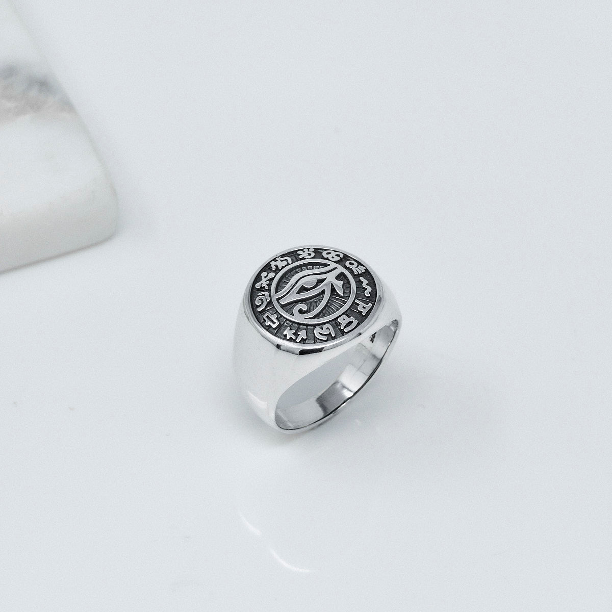 Sterling Silver Eye of Ra Ring