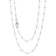 ball beaded silver chain necklace for women girls