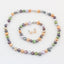 Multi-colour Pearl Necklace Bracelet earrings