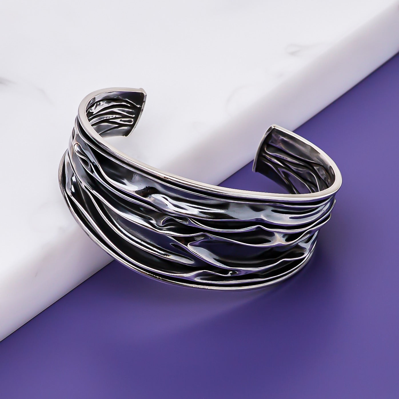 Silver cuffs and best sale bangles