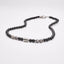 black gemstone beaded necklace for men