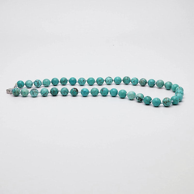 Womens Blue Gemstone Turquoise Necklace