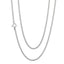 Silver Chain Necklace | 925 Silver 2MM Curb Cuban Chain Necklace for Men and Women. Different Lengths Available