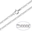 2mm silver links chain for men womrn